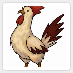 Cute Rooster Drawing Sticker